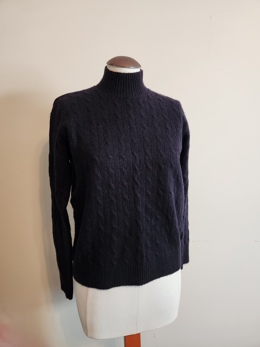 J. Crew Extra-Soft Navy Ribbed Sweater